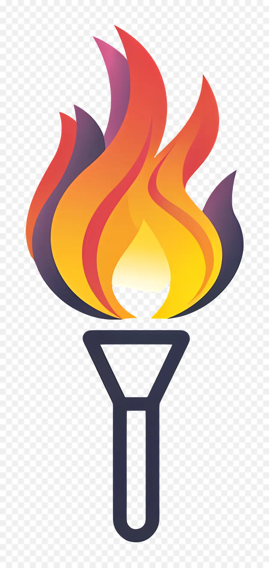 الشعلة الأولمبية，شعلة اللهب PNG