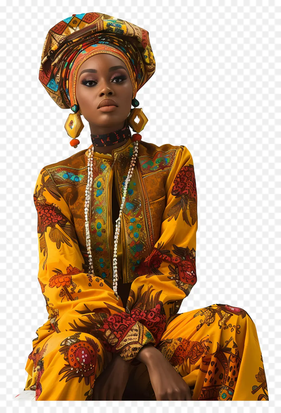 امرأة أفريقية，أزياء أفريقيا PNG