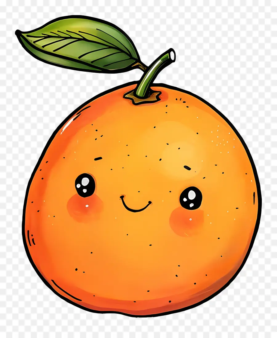 الكرتون المانجو，سعيد البرتقال PNG