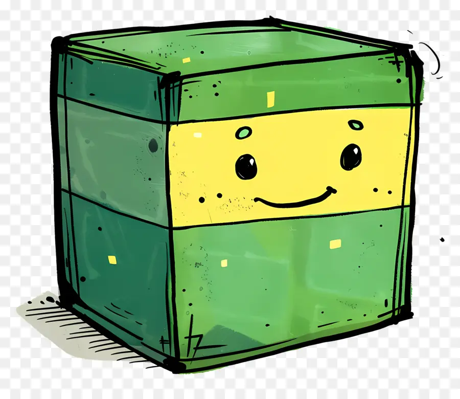 الكرتون مربع هدية，شخصية للرسوم المتحركة PNG