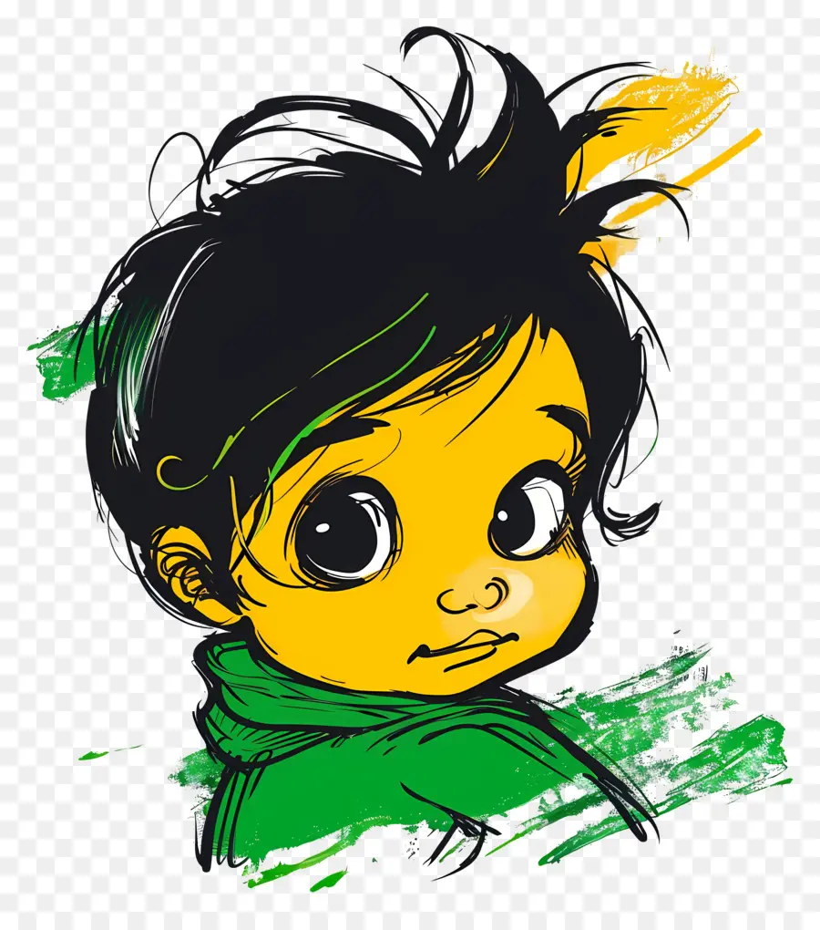 الكرتون طفلة，شخصية للرسوم المتحركة PNG