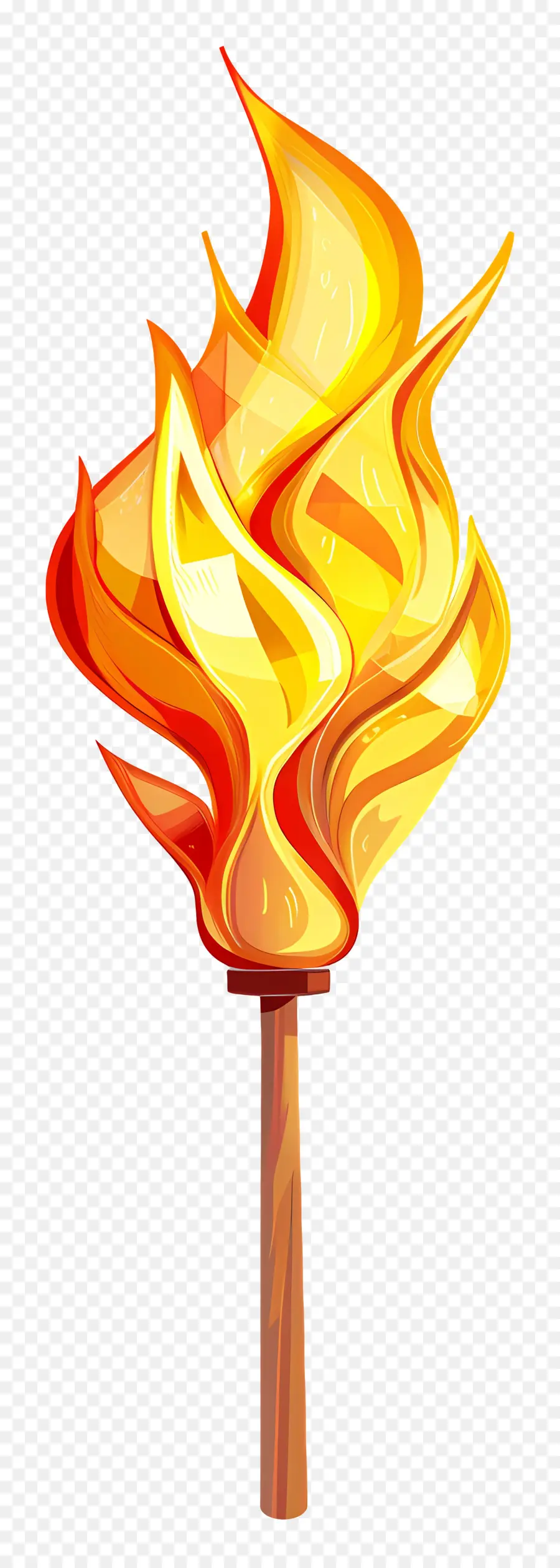 الشعلة الأولمبية，شعلة النار PNG