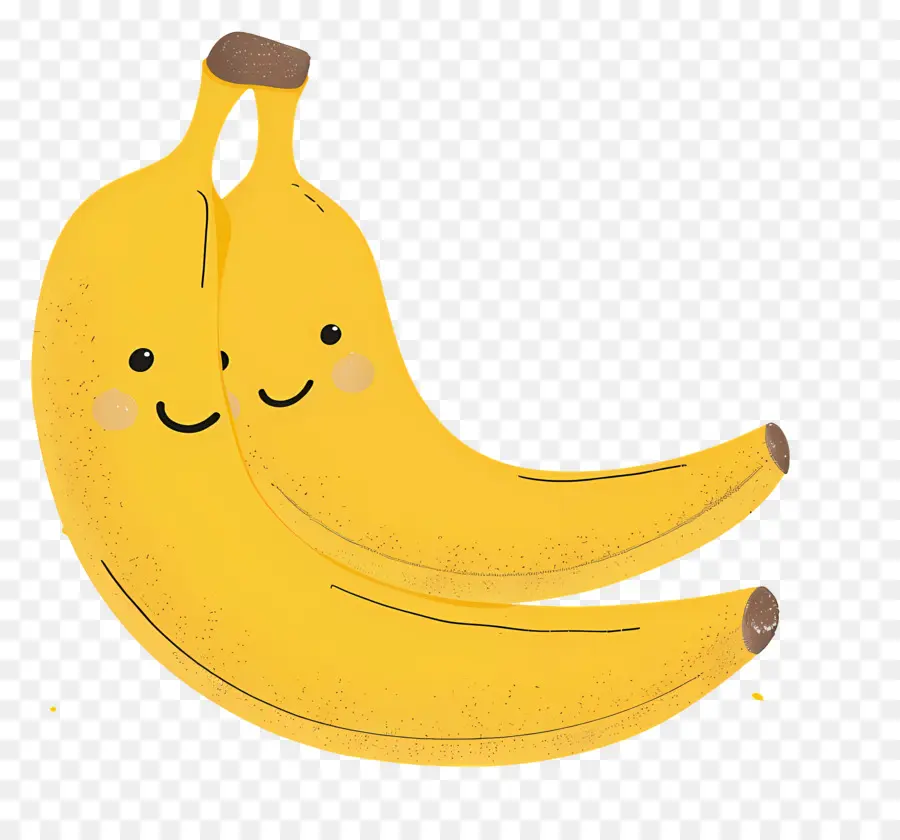 موز لطيف，المبتسم الموز PNG
