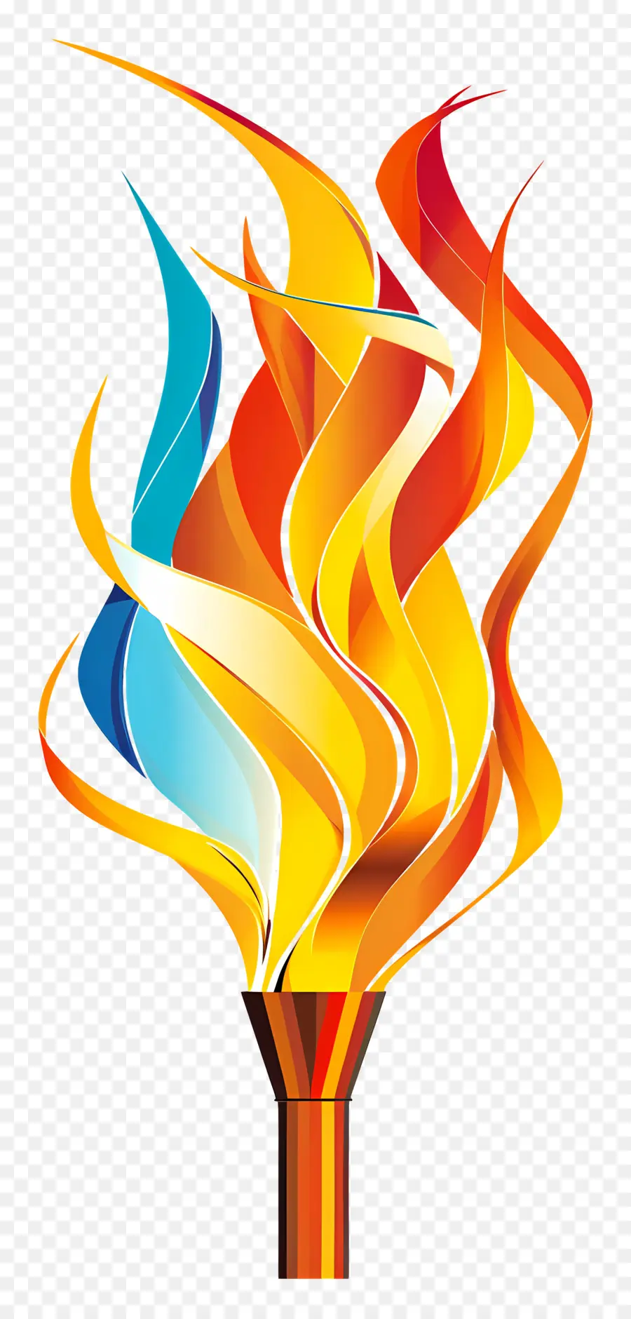 الشعلة الأولمبية，النار PNG