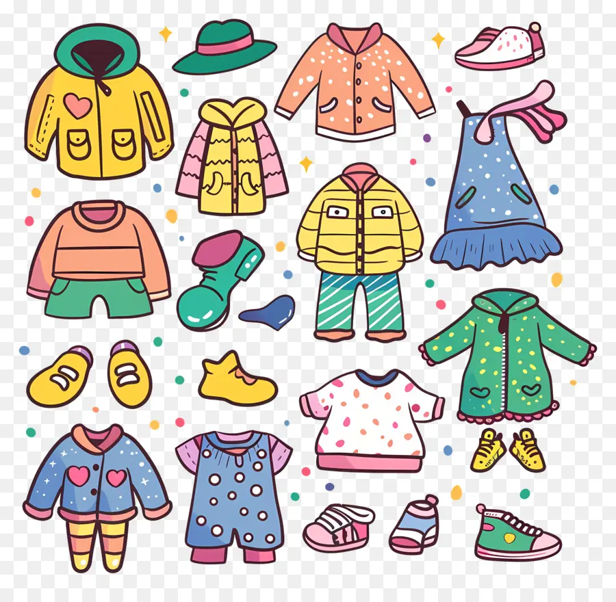 الملابس，ملابس أطفال PNG