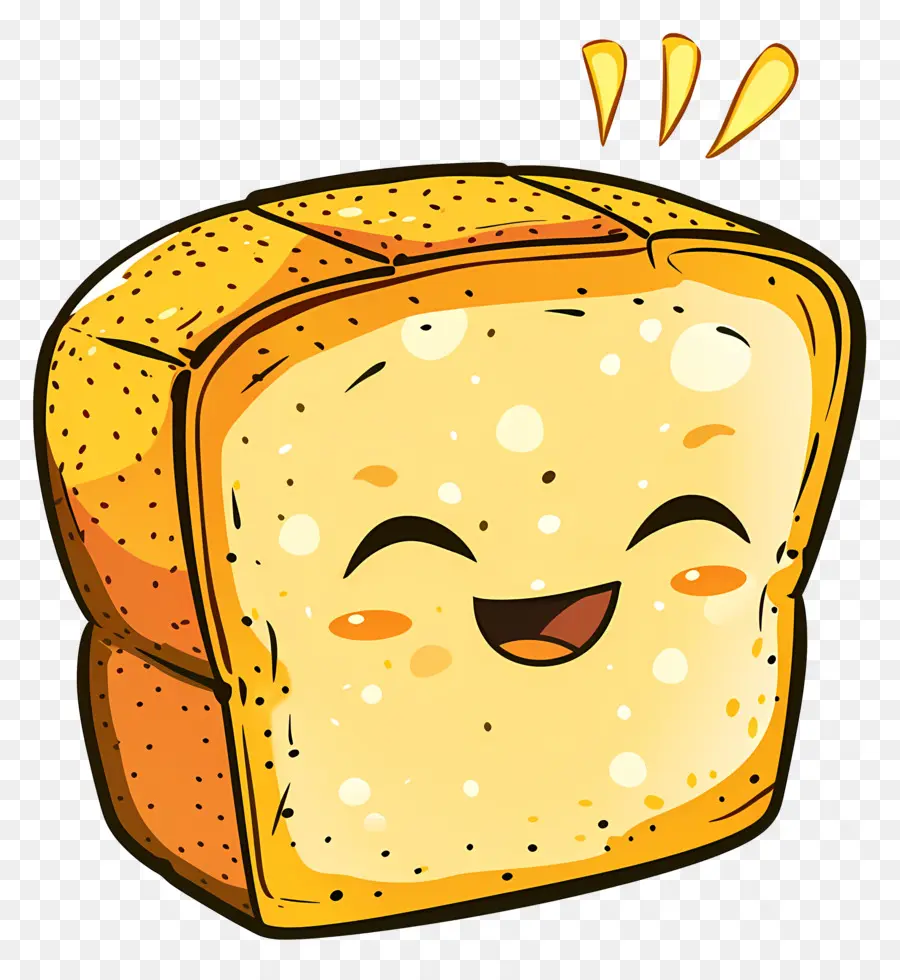 خبز لطيف，الخبز المبتسم PNG