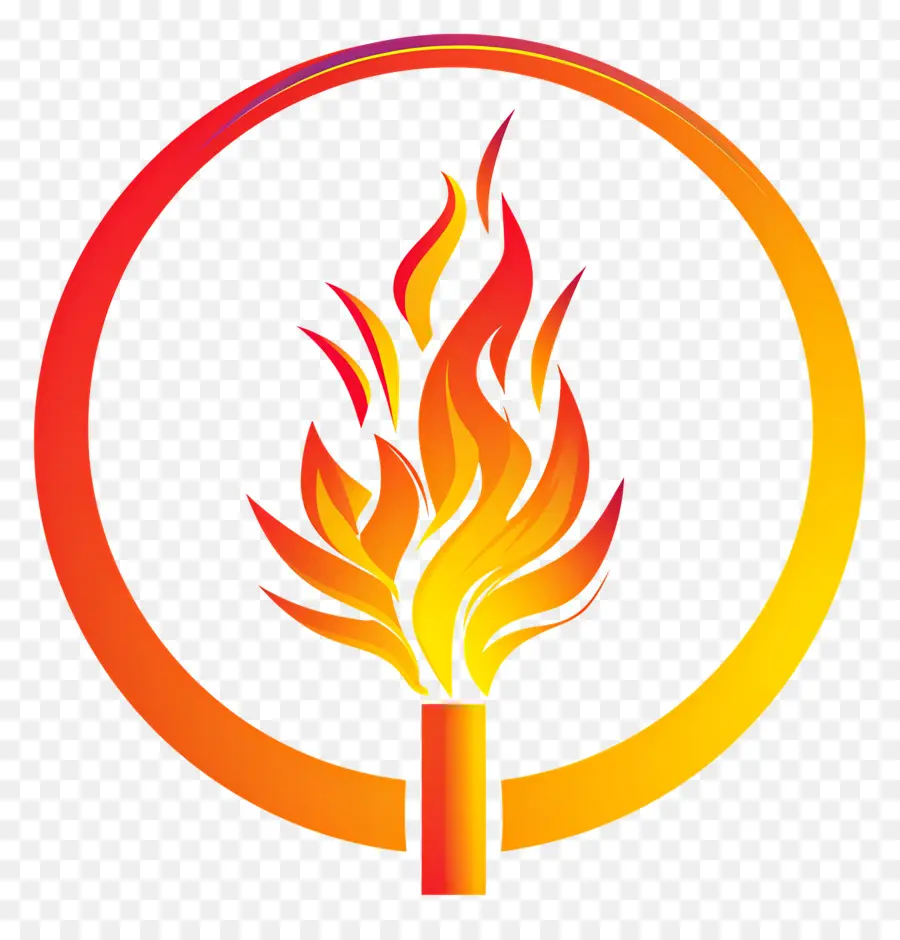 الشعلة الأولمبية，لهب شعار PNG