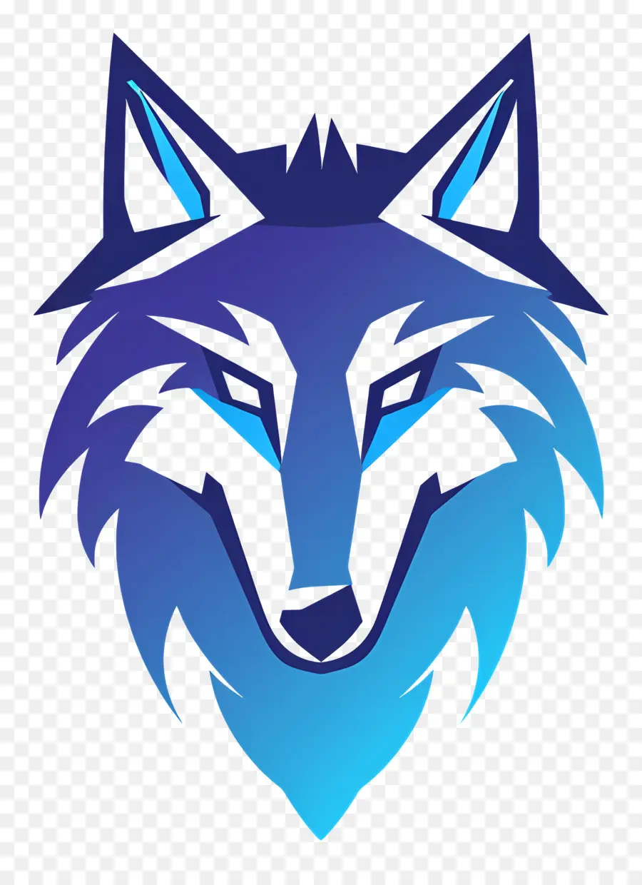 تصميم بسيط，الذئب شعار PNG