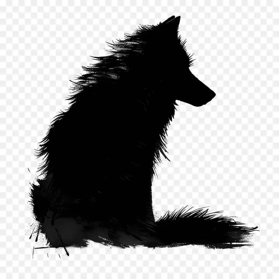 الذئب خيال，الذئب الأسود PNG