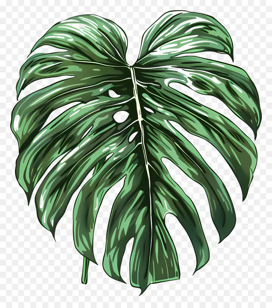 Monstera ورقة，ورقة خضراء PNG