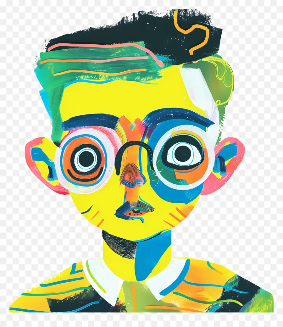 الطفل，رجل مع النظارات PNG