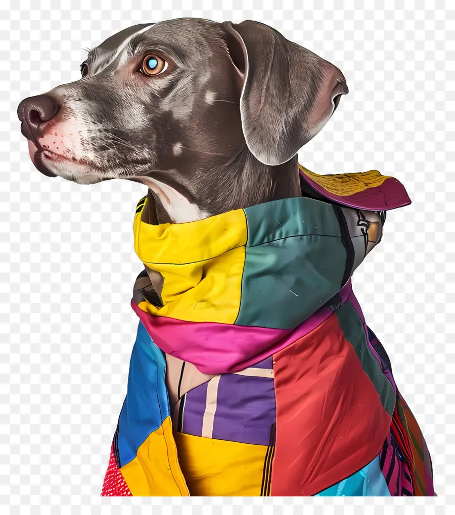 الكلب，معطف متعدد الألوان PNG