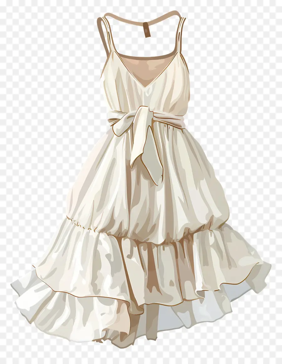 اللباس الصيف，فستان أبيض PNG