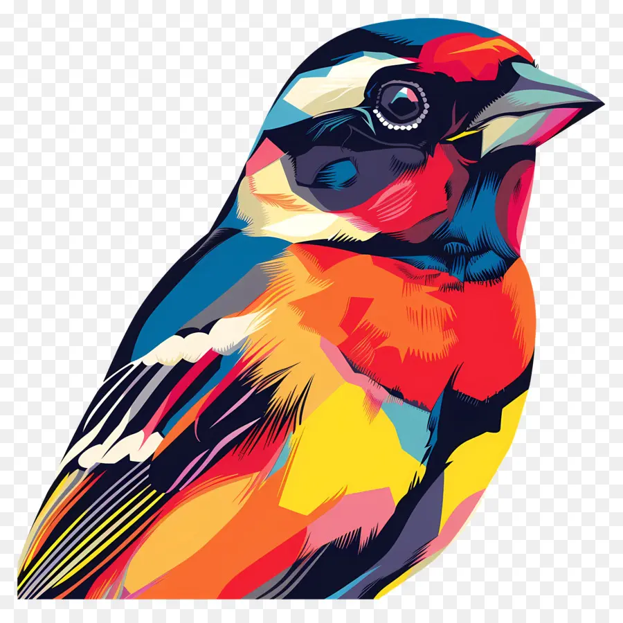 الطيور，طائر متعدد الألوان PNG