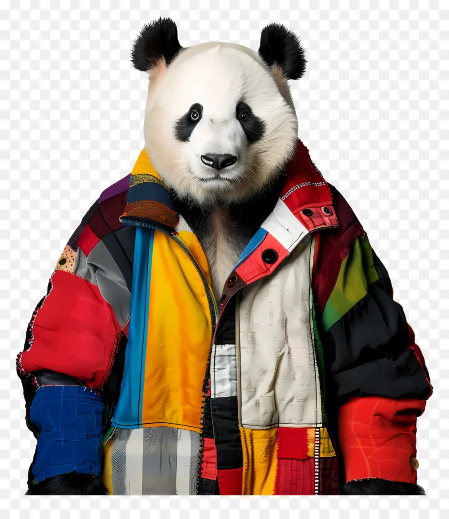 الباندا，متعددة الألوان PNG