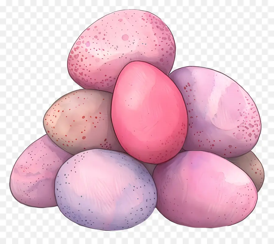 البيض，الوردي PNG