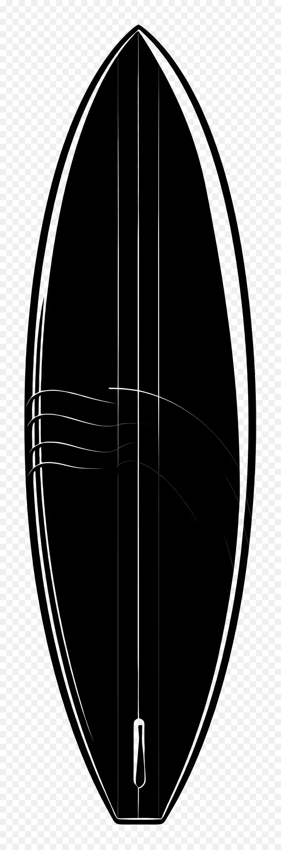 Surfboard Silhouette，مجردة PNG