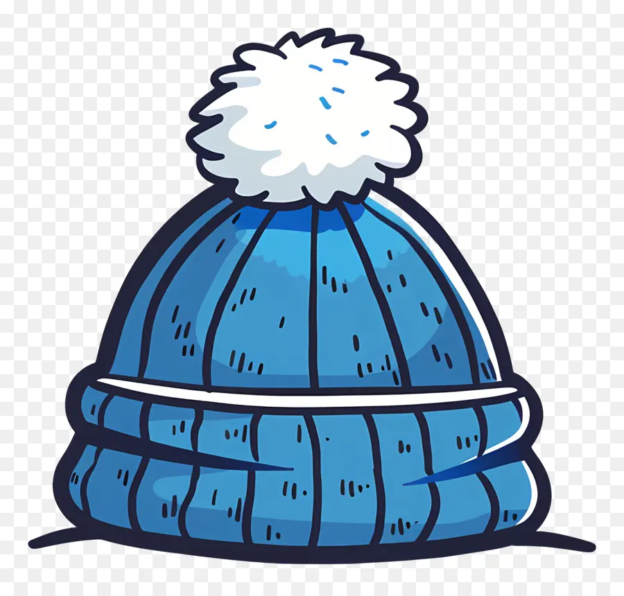 قبعة الشتاء，قبعة متماسكة زرقاء PNG