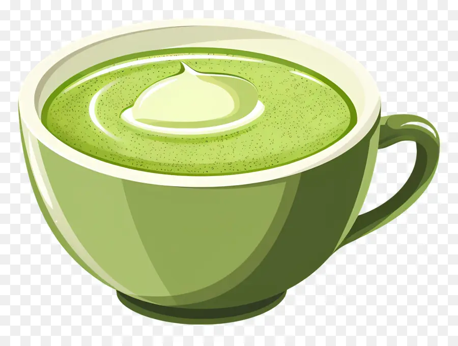 ماتشا الشاي，الأخضر كأس PNG