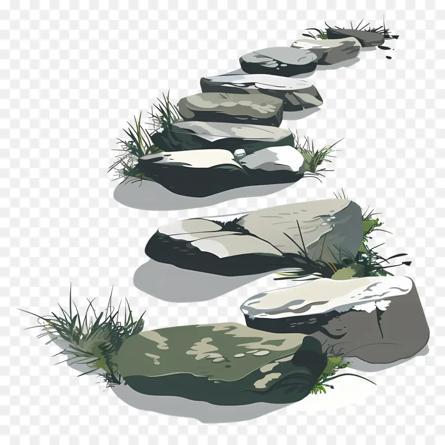 الحجر المسار，الدرج الحجري PNG