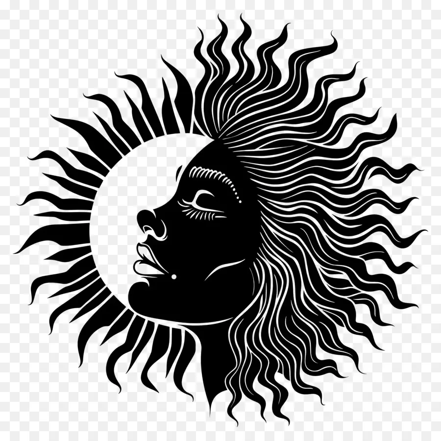 الشمس خيال，امرأة PNG