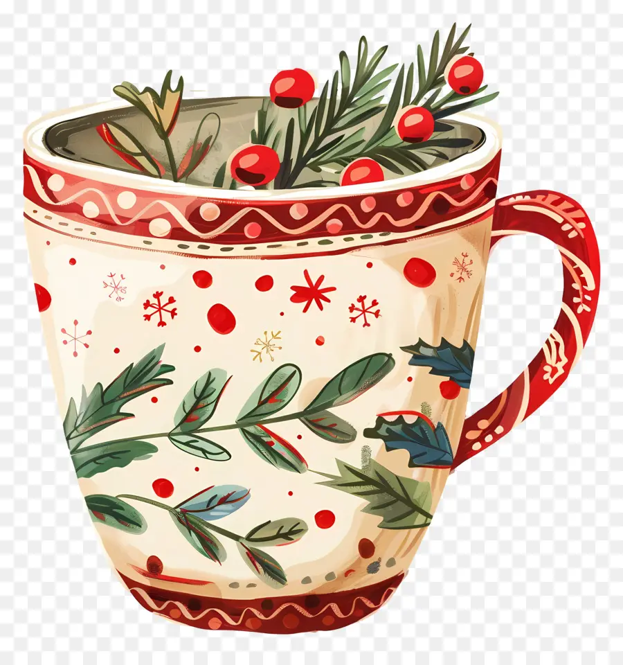 عيد الميلاد كأس，الشوكولاته الساخنة PNG