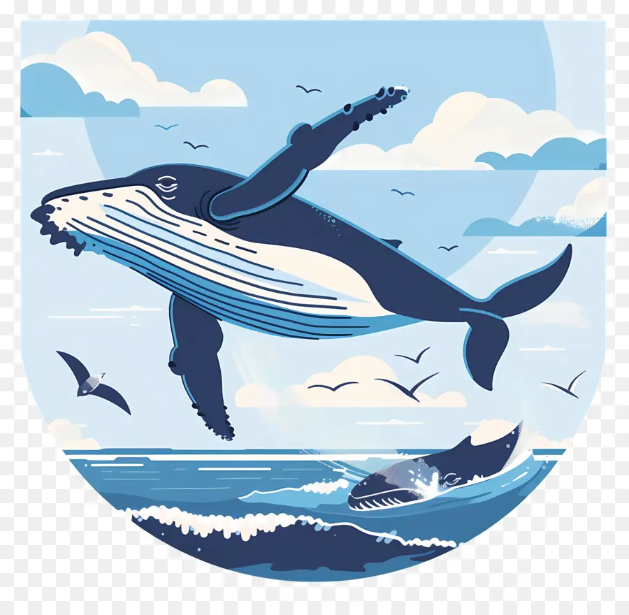 مشاهدة الحيتان，الحوت PNG
