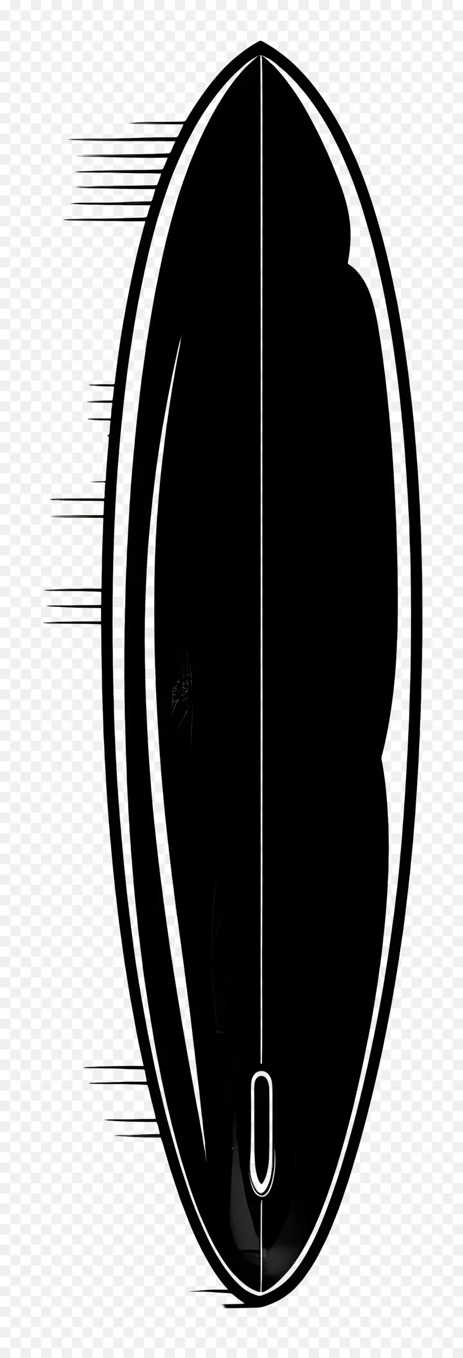 Surfboard Silhouette，ممر فارغ PNG