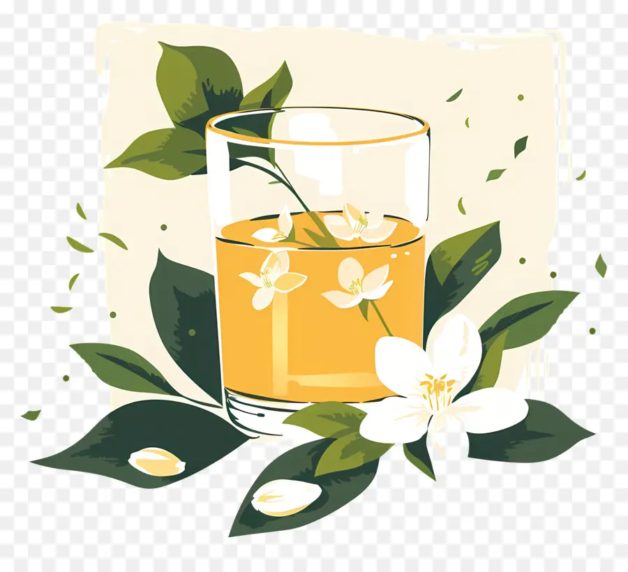 شاي الياسمين，عصير البرتقال PNG