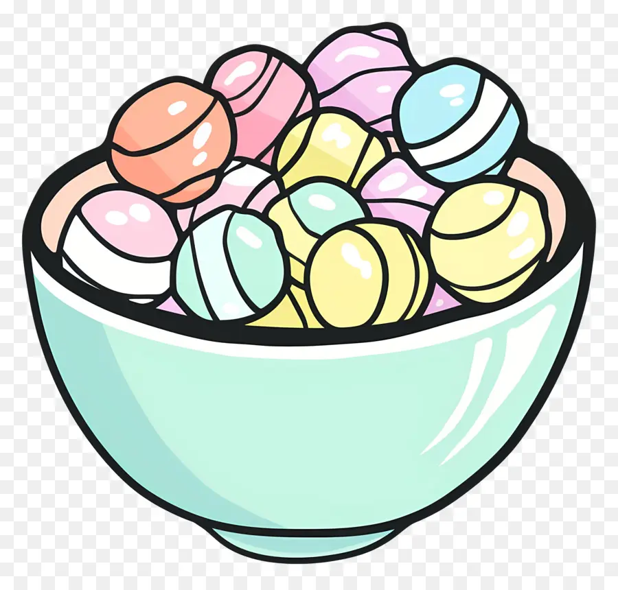 وعاء من الحلوى，حلوى ملونة PNG