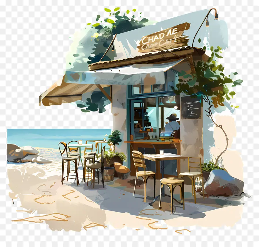 مقهى，الشاطئ PNG