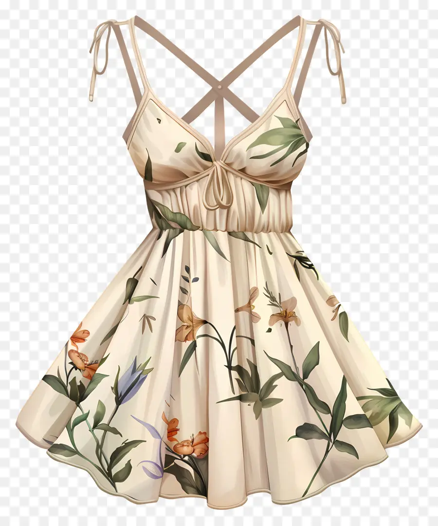 اللباس الصيف，فستان بيج PNG