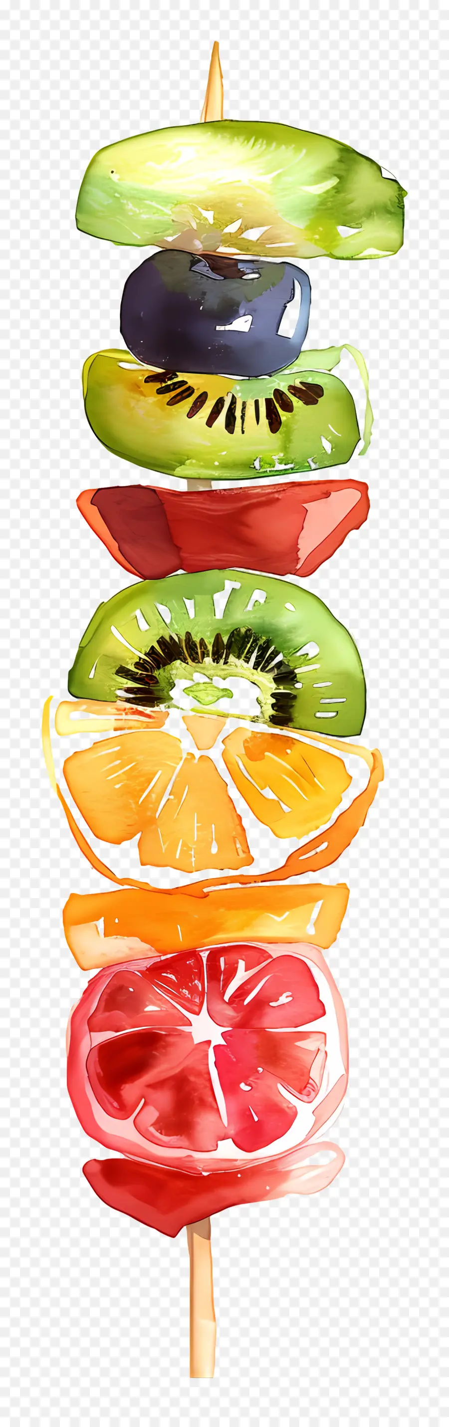 سيخ الفاكهة，شرائح الفاكهة PNG