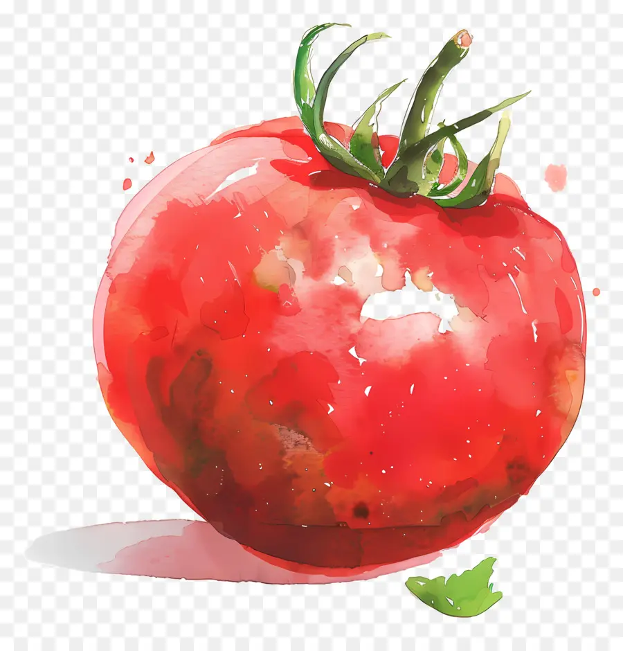 الطماطم，الرسم بالألوان المائية PNG