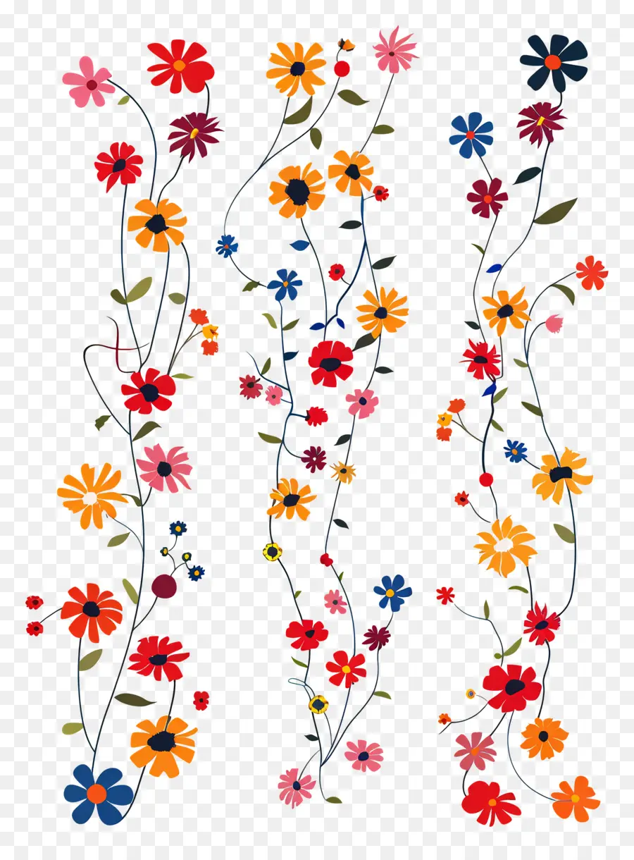 سلاسل الزهور，زهرة الفن PNG