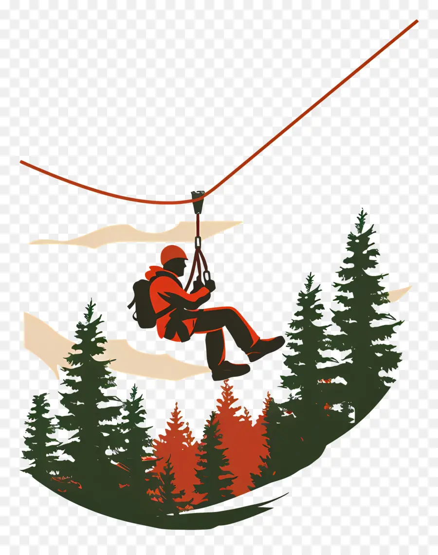 بطانة بسحاب，Zipline PNG