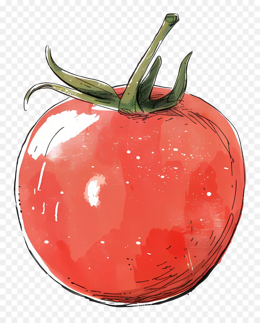الطماطم，ألوان مائية PNG
