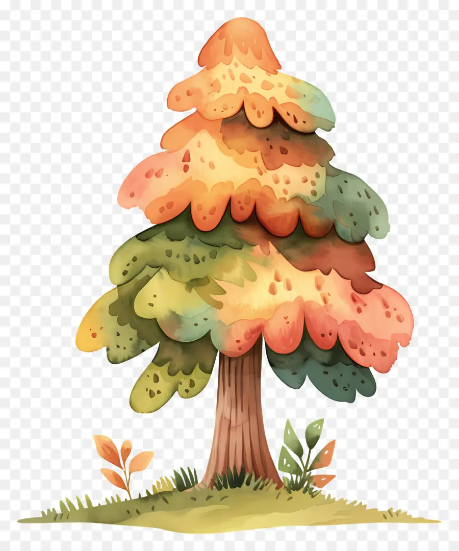 الكرتون شجرة，شجرة الرسم PNG