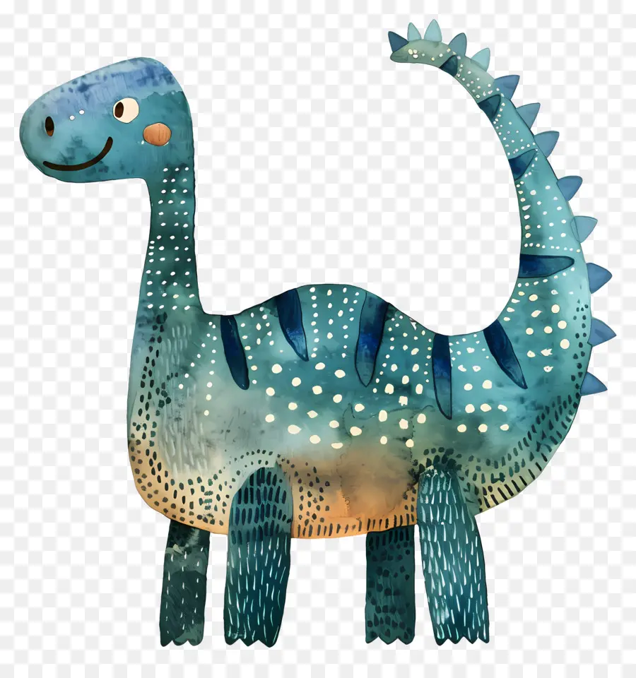 ديناصور，الأزرق والأبيض PNG