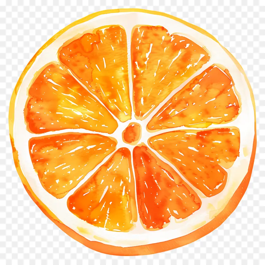 شريحة البرتقال，فاكهة البرتقال PNG