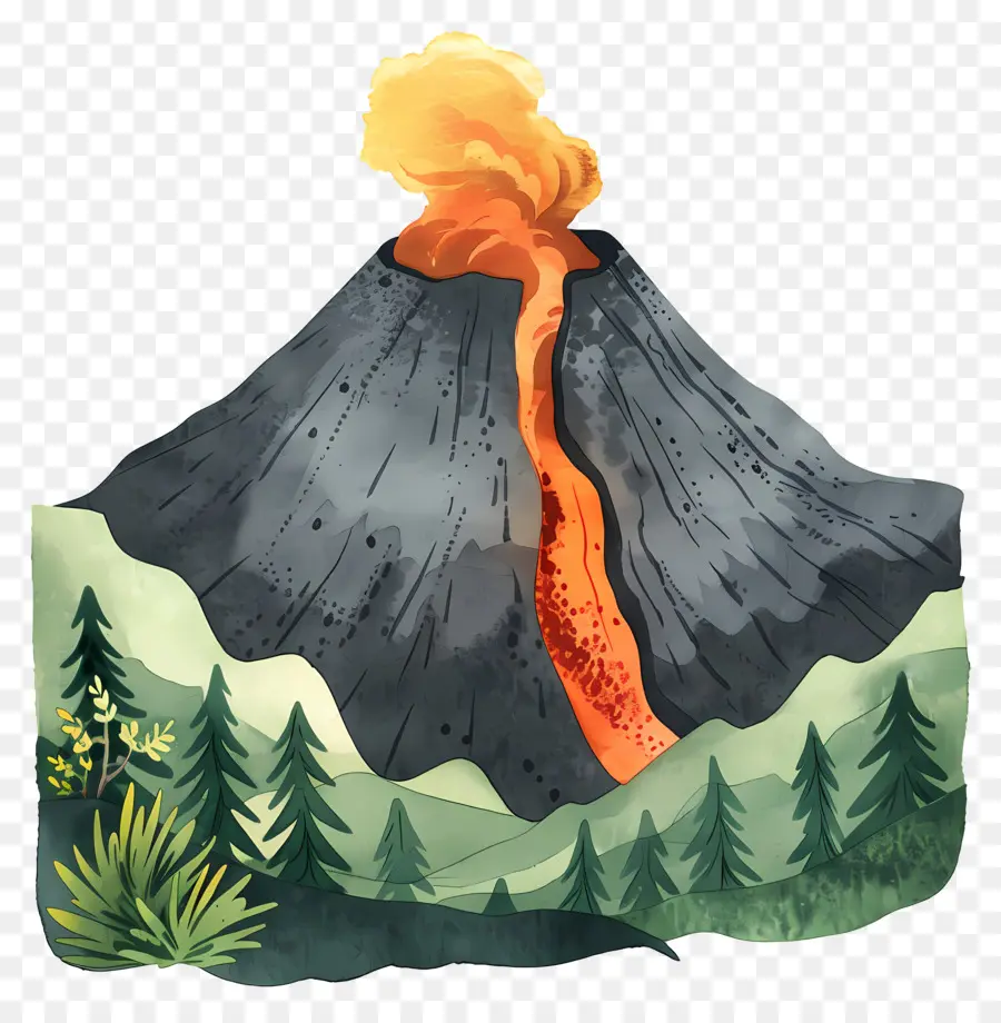 بركان，الغابات PNG