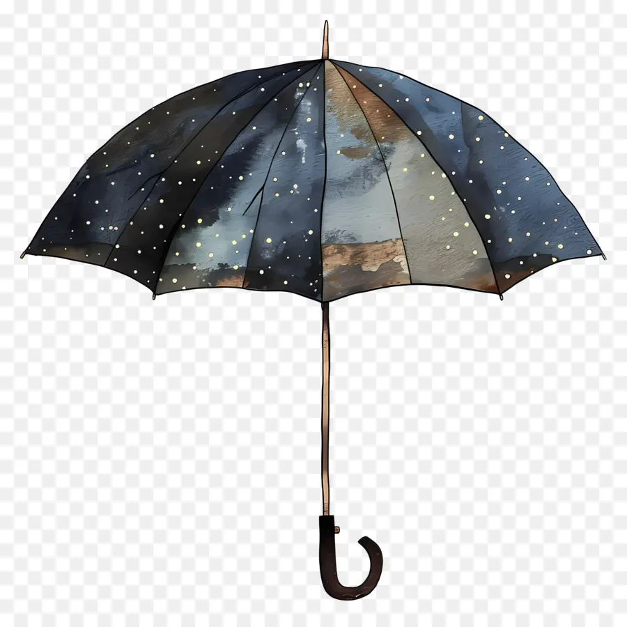 مظلة，الأسود و الأبيض PNG