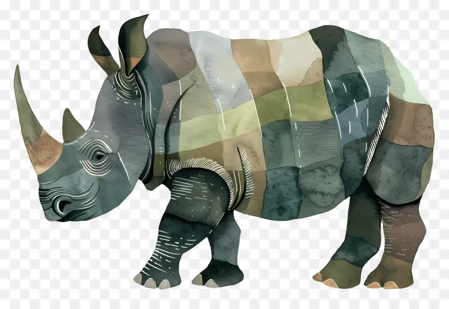 وحيد القرن，رجليه الخلفيتين PNG
