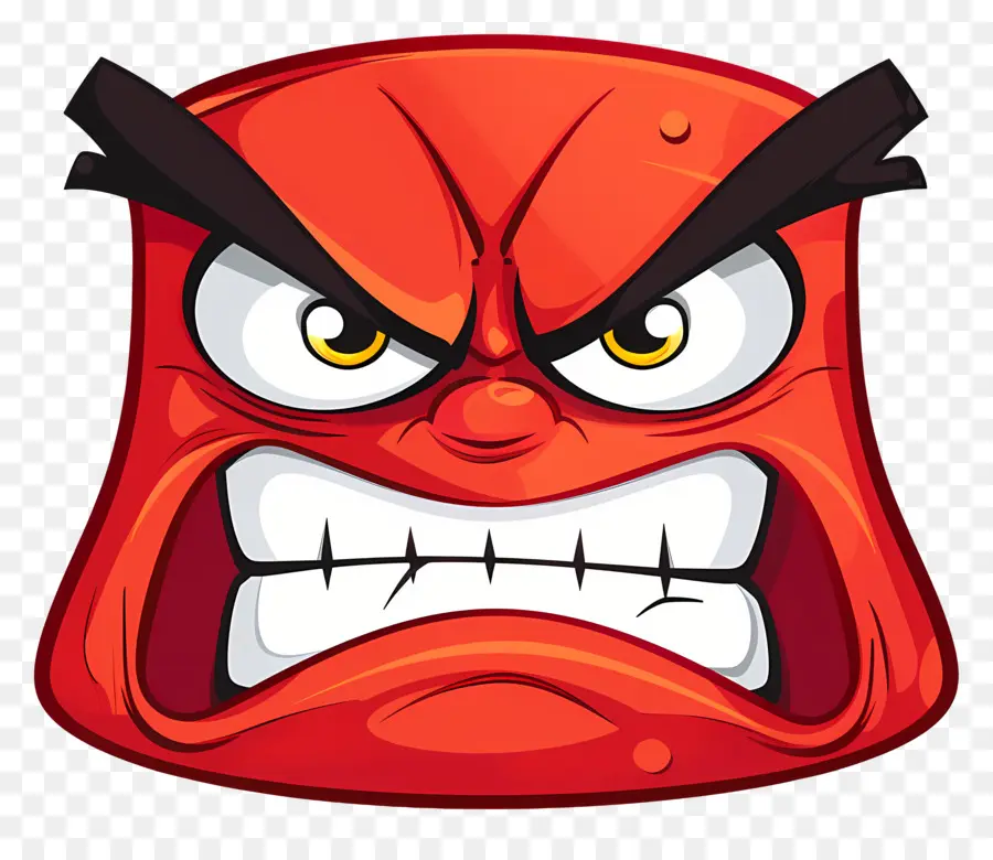 وجه غاضب，غاضب الرموز التعبيرية PNG