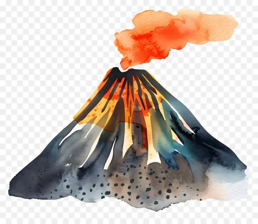 بركان，الدخان PNG
