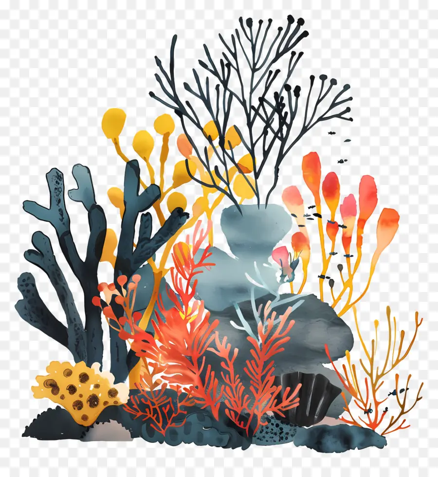 الشعاب المرجانية，مشهد تحت الماء PNG