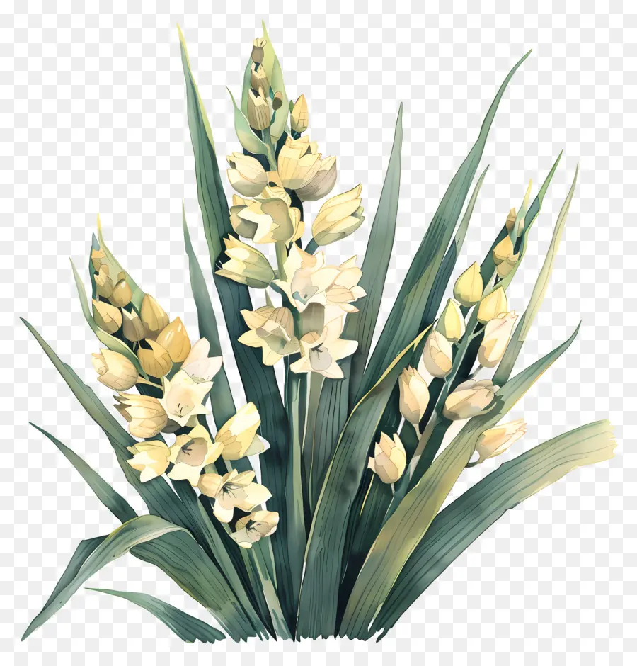 يوكا，الزهور البيضاء PNG