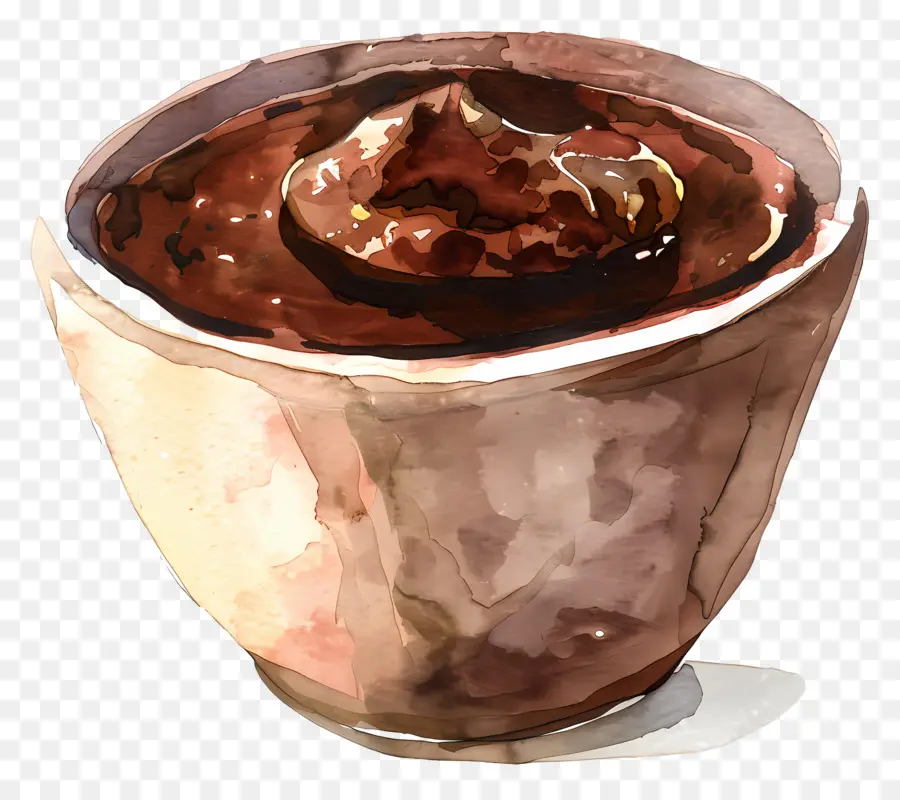 بودنغ الشوكولاته，الرسم بالألوان المائية PNG