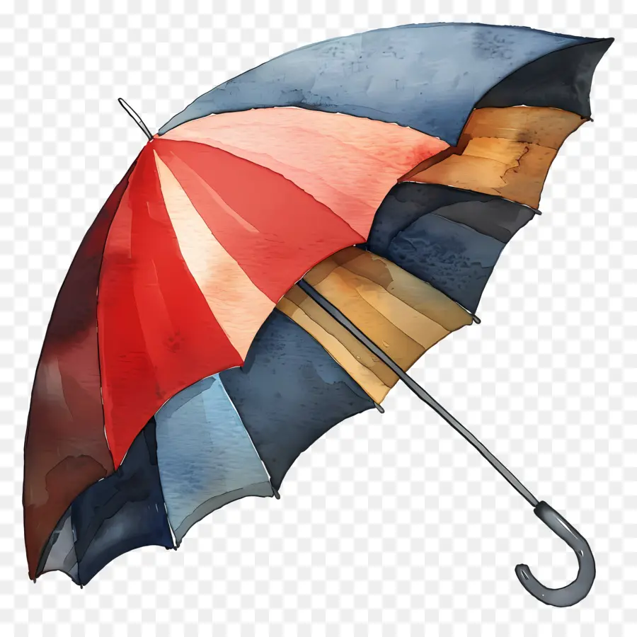مظلة，ألوان قوس قزح PNG