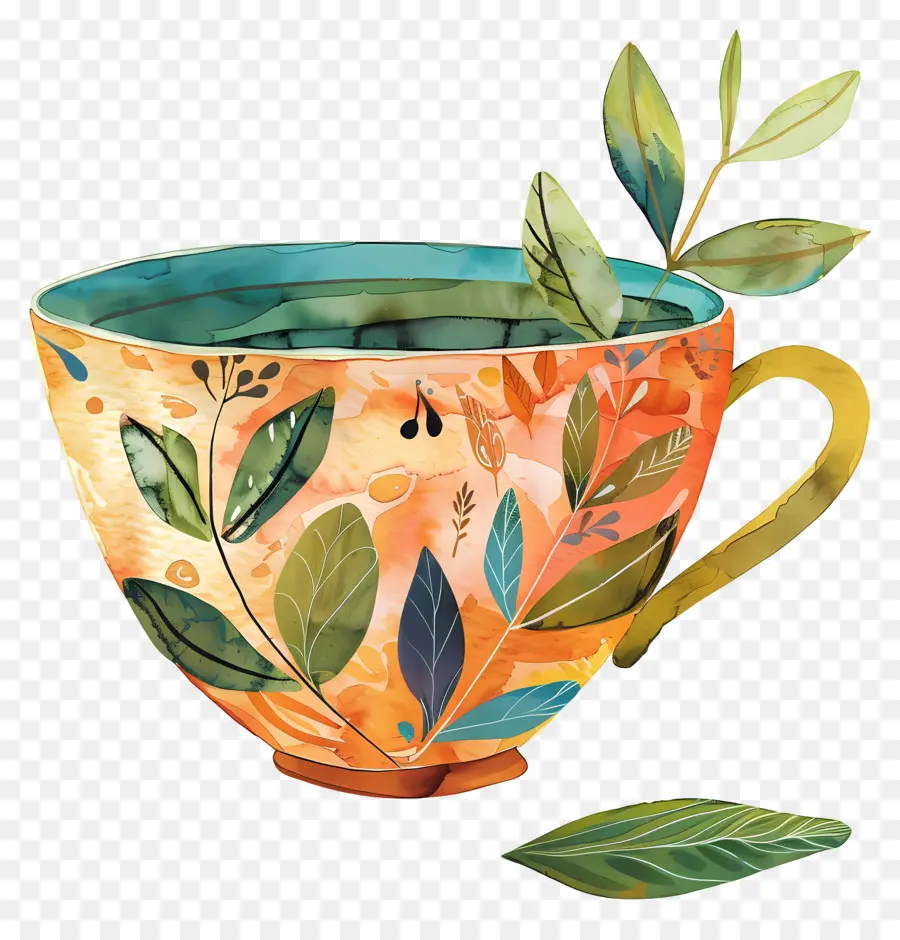 كأس الشاي，طبقة الشاي القديمة PNG